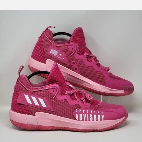 Adidas Dame 7 SM EXTPLY Basketball Sneaker Pink Blast Men’s Size 19 GW7909 New main image 11